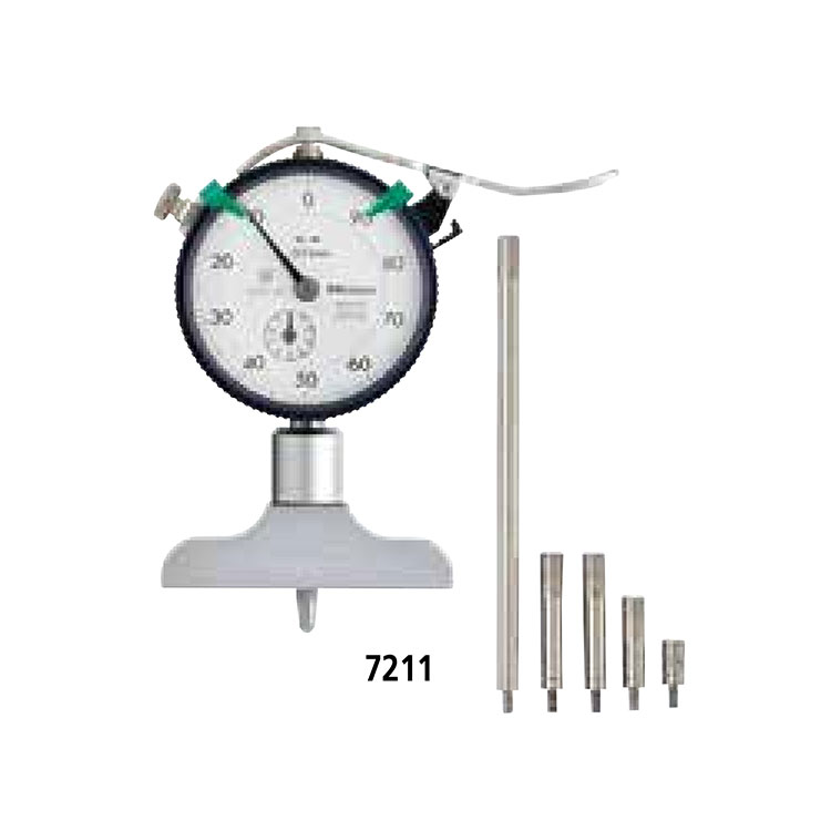 日本三豐（mitutoyo）7系列帶表深度尺深度指示表機(jī)械深度表