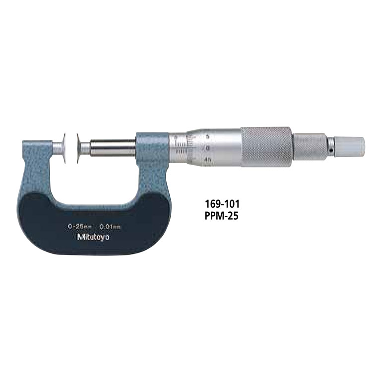 日本三豐（mitutoyo）紙厚千分尺169 系列 — 直進(jìn)式測微螺桿型PPM
